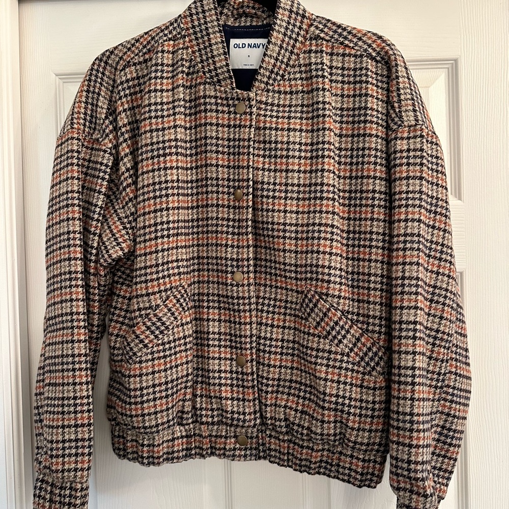 Old Navy Plaid Bomber Jacket